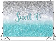 撮影用背景 Sweet sixteen 16歳 誕生日 90×60cm