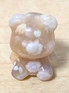 天然石　桜瑪瑙のクマ