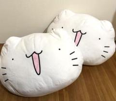 からめる 超BIGドーム型フェイスぬいぐるみ（ねこ）　2個セット