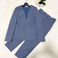 洗える！】リネン混合 PLST 小さいサイズ パンツスーツ