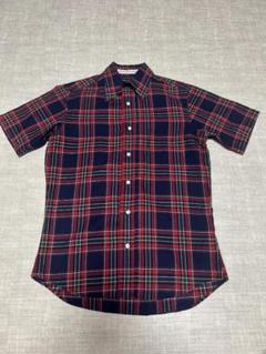 COMME des GARÇONS 半袖チェックシャツ XS