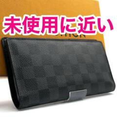 ルイヴィトン【未使用に近い】ダミエグラフィットポルトフォイユブラザNM2つ折り