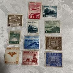 銭単位切手 (レア逸品) 年賀切手セット 銭単位切手 (逸品美品) 日本占領地切手 1944年 ビルマ語加刷 7種