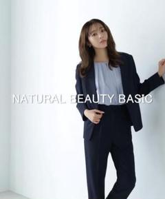 未使用級♡ナチュラルビューティベーシック ノーカラー セットアップ パンツ 2025年最新】NATURAL BEAUTY BASIC レディース ノーカラー