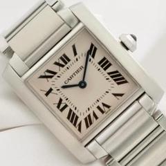 Cartier 磨き済 タンクフランセーズ MM SS ボーイズ 時計