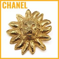 CHANEL シャネル ライオンモチーフ ブローチ ゴールド GP ヴィンテージ