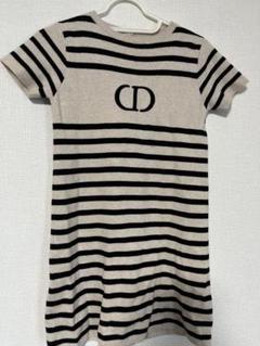 Christian Dior ストライプ 半袖ワンピース 8