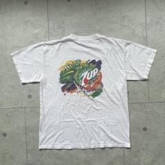 90s アメリカ製　Tシャツ　L セブンアップ　7UP企業系　白　ジュース