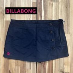 【BILLABONG】マリン ショートパンツ（巻きスカート風／ブラック）
