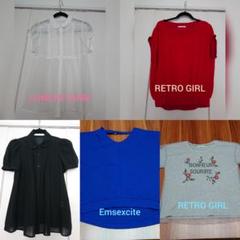 レトロガール ローリーズファーム ブラウス Tシャツ カットソー セット