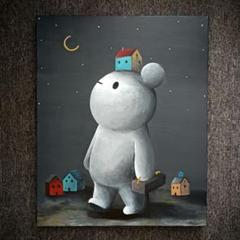 ✿月野乃亜 原画 2024年 F15／65.2×53cm 現代アート 24918
