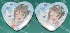 ラブライブ！サンシャイン！！　THEキャラ　ハート型缶バッジ3点　渡辺曜