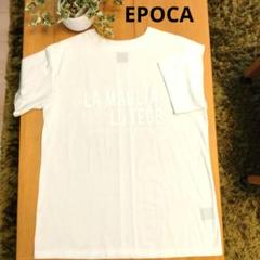 【極美品】EPOCA半袖カットソー　40 [Lu TECS]ロゴカットソー 極美品】EPOCA半袖カットソー 40 [Lu TECS]ロゴカットソー