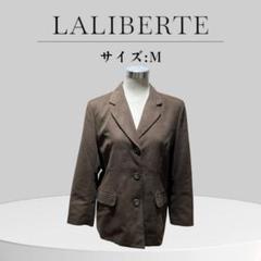 LALIBERTE ブラウン テーラードジャケット Mサイズ スエード調