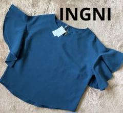 【新品未使用品 】INGNI イング 半袖ブラウス フリル Ｍサイズ レディース