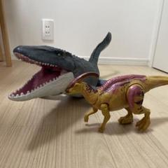 マテル　モササウルス　パラサウロロフス　セット Amazon.co.jp: マテル(MATTEL) ジュラシックワールド(JURASSIC