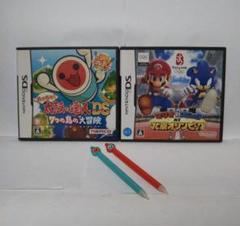 DS 太鼓の達人•マリオ＆ソニックAT北京オリンピック　2本セット