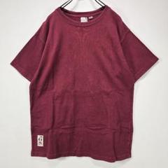 CHUMS　厚手　Tシャツ　M　ワンポイント　ロゴ　ワインレッド　USA製　古着