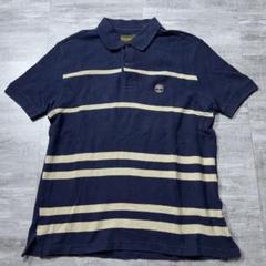 00s Timberland ティンバーランド 半袖ポロシャツ ボーダー S