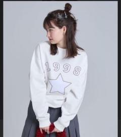 tinajojun ロゴスウェット 1998 Tina:Jojun 1998 星刺繍 スウェット