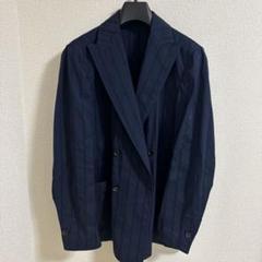 美品　CARUSO カルーゾ　 ネイビー　ダブルブレスト ブレザー　48サイズ Caruso（カルーゾ）の「【別注】CARUSO ウールツイル ダブル