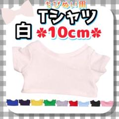白 Tシャツ 10cm ぬい服 アイドル 韓国 アニメ 推し活 ぬい活 無属性