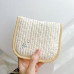 d ヌビ生地　サニタリーポーチ サニタリーケース　ミニマルチケース ハンドメイド