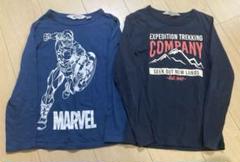 長袖カットソー 120 130 MARVEL H&M 2枚セット