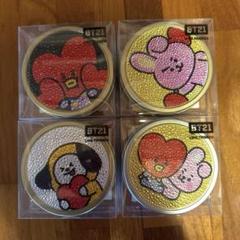 BT21 スパークスラウンド缶 4個セット