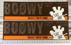 BOOWY 超大判ステッカー　オマケ　非売品パンフレット BOOWY 超大判ステッカー オマケ 非売品パンフレット