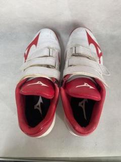 Mizuno トレーニングシューズ ホワイト/レッド