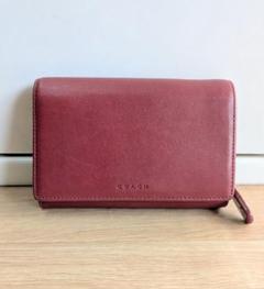 OLD COACH オールド コーチ クラブタンレザー ミニウォレット レッド COACH - OLD COACH オールドコーチ レザー ワンショルダーバッグ