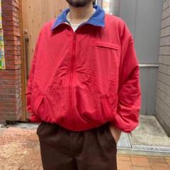 90s Polo ポロ ラルフローレン ウォームアップジャケット L 赤系