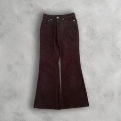 希少◎西ドイツ製 70s ヴィンテージ古着 ベロアフレアパンツ ブラウン 177727812.jpg?cmsp_timestamp=