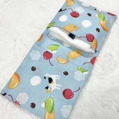 サニタリーケース 猫 猫みつ豆 黒猫 三毛 茶トラ ハチワレ 水色 S7338のサムネイル