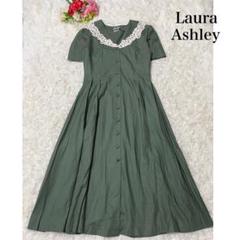 希少 OLD Laura Ashley セーラーカラー ワンピース 希少 80s ローラアシュレイ セーラーカラー ロングワンピース 花