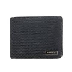 M07/016 BURBERRY バーバリー 二つ折り財布 ブラックのサムネイル