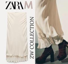 スペイン発送 ZARA 100%ウールロングスカート 上品カジュアル スペイン発送 ZARA プリントロングスカート 上品カジュアル 新作