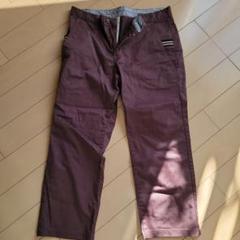 ストレッチ パープルパンツ バックル付き
