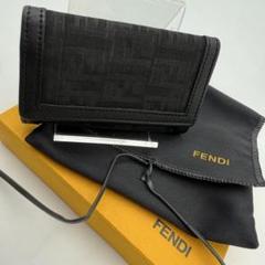 人気 箱付き FENDI ズッカ FF 6連キーケース ブラック キャンバス