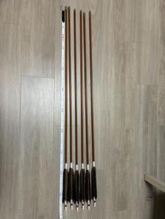 弓道　矢　カーボン　ハヤブサカーボン8025 黒鷲手羽　約98cm