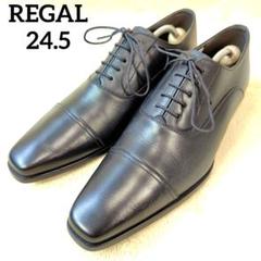 極美品 REGAL リーガル Y915 ストレートチップ 本革 黒色 24.5 極美品 REGAL リーガル Y915 ストレートチップ 本革 黒色 24.5