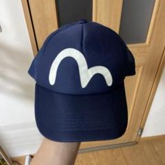 EVISU メッシュ　キャップ ブラック　カモメ エヴィス エビス EVISU(エヴィス) / メッシュキャップ/FREE/RED/メンズ | 中古品