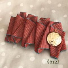《b12》classical redヘアバレッタ⚘ヴィンテージ⚘大人アンティーク