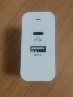 AC18PD 30W USB-A & Type-C直流電源充電アダプター
