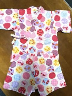 キッズ甚平 女の子 90cm