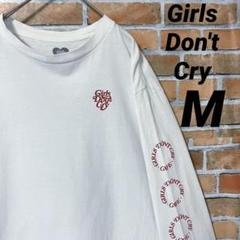 Girls Don't Cry ロゴ デザイン スリーブ ロンＴ Tシャツ m13252963014_1.jpg?1728115032