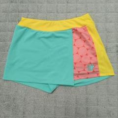 röche Lサイズ ショートパンツ ターコイズ/イエロー