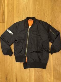 CDG アシンメトリー MA-1 ブラック　フライトジャケット COMME des GARCONS ブラック MA-1ジャケット（CDG × ALPHA
