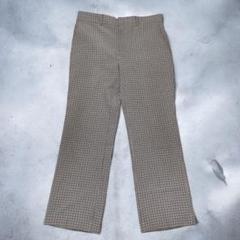 70s sears ワイドストレートスラックス チェック